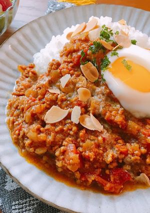 レンジで簡単！トマトキーマカレー-レシピのメイン写真