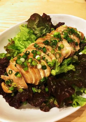 鶏ハムのにんにく醤油仕立て-レシピのメイン写真