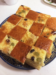 簡単!HMで甘納豆ケーキ-レシピのメイン写真