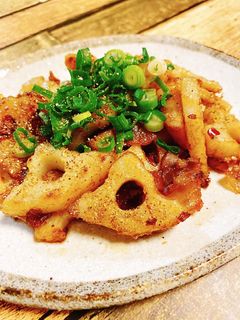 こく旨!れんこんと豚肉のピリ辛炒め-レシピのメイン写真