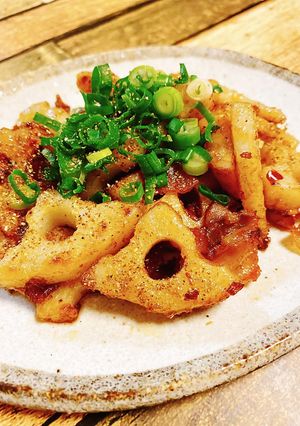 こく旨！れんこんと豚肉のピリ辛炒め-レシピのメイン写真