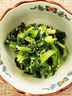 菊菜(春菊)のナムル-レシピのメイン写真