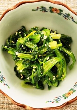 菊菜(春菊)のナムル-レシピのメイン写真