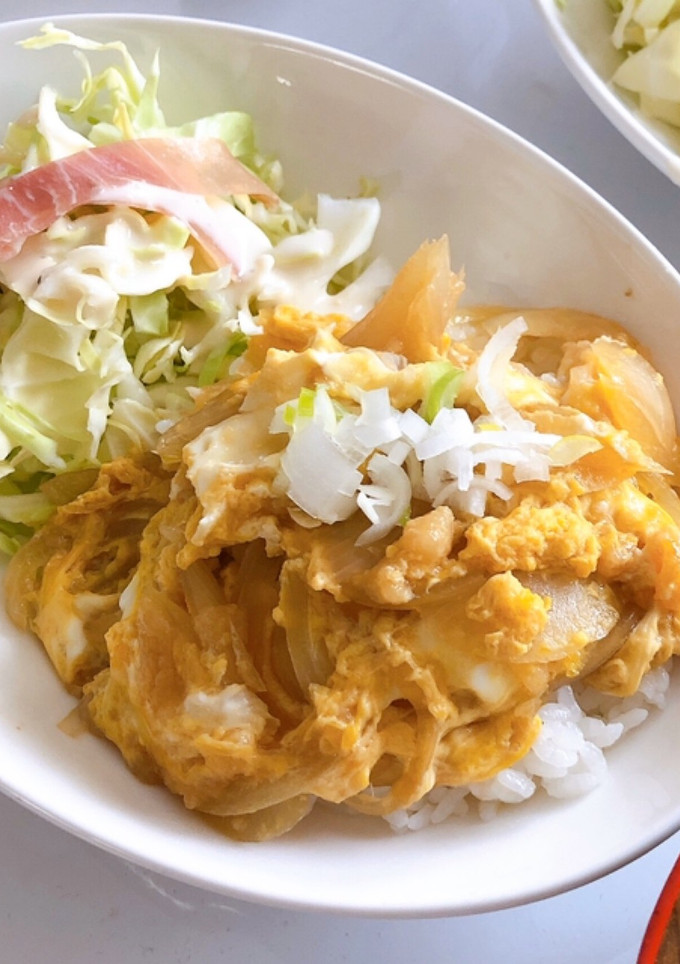 天かすと玉ねぎの卵とじ♡-レシピのメイン写真