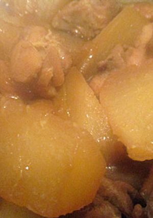 大根と鶏もも肉の炒め煮-レシピのメイン写真