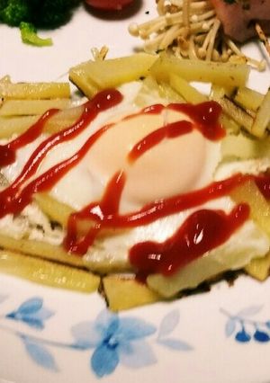 ジャガイモ❗巣籠もり風✨目玉焼き✨☺⛄☕-レシピのメイン写真
