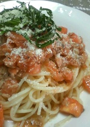 切って混ぜるだけ～トマトの冷製パスタ☆-レシピのメイン写真