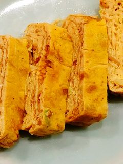 明太子入りなめ茸のだし巻き卵-レシピのメイン写真