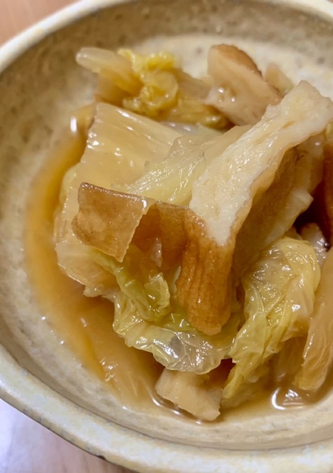 白菜とさつまあげの煮物-レシピのメイン写真