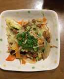 カット野菜と納豆だけ！簡単炒め