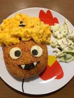 節分に!ワンプレート鬼オムライス-レシピのメイン写真