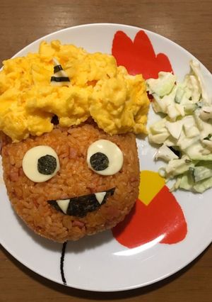 節分に!ワンプレート鬼オムライス-レシピのメイン写真