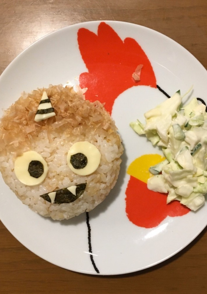 節分も和風に！ワンプレート鬼おかかご飯-レシピのメイン写真