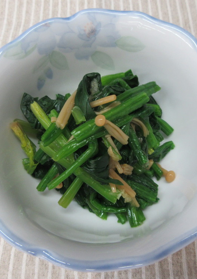 ほうれん草のなめたけ和え-レシピのメイン写真