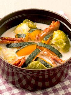 かぼちゃとキャベツのミルク煮-レシピのメイン写真