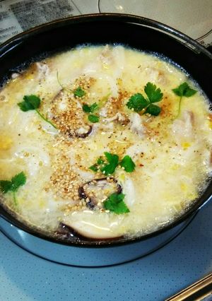 5分で簡単✨かき玉うどん鍋-レシピのメイン写真