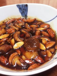椎茸の軸とアーモンドの佃煮-レシピのメイン写真