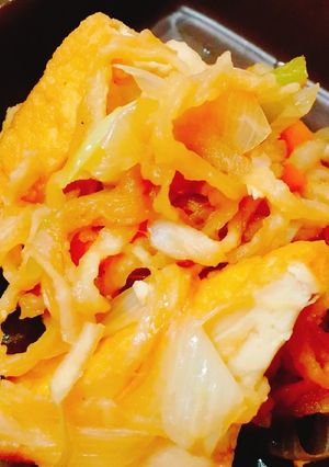 厚揚げと長ねぎの煮物-レシピのメイン写真