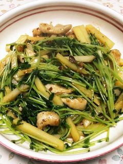 豆苗とじゃがいもの中華炒め-レシピのメイン写真