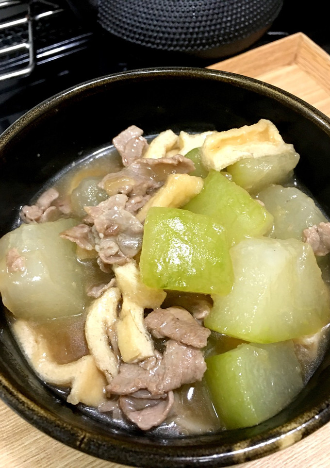 はふはふ！冬瓜と豚肉、油揚げのほっこり煮-レシピのメイン写真