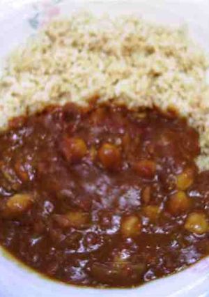 ひよこ豆とトマトのカレー（肉なし）-レシピのメイン写真