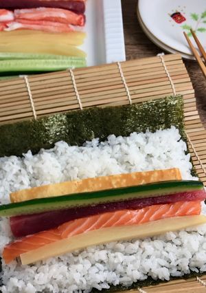 我が家は手巻きで恵方巻♪-レシピのメイン写真