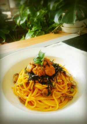 ナンちゃって、うにパスタ-レシピのメイン写真