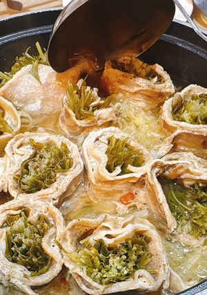 【ヘルシー】キャベツと水菜の豚肉ロール-レシピのメイン写真