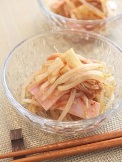 簡単♪キムチ風味ハムナムル♪-レシピのメイン写真
