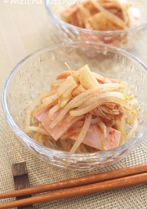 簡単♪キムチ風味ハムナムル♪-レシピのメイン写真