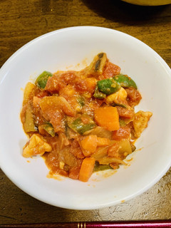 鶏肉と野菜のカットトマト炒め-レシピのメイン写真