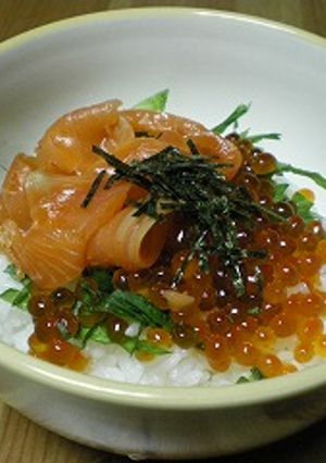 鮭といくらの親子丼-レシピのメイン写真