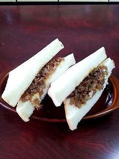 煮込みハンバーグのサンドイッチ-レシピのメイン写真