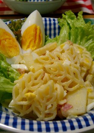 可愛いマカロニで☆ポテトサラダ風-レシピのメイン写真