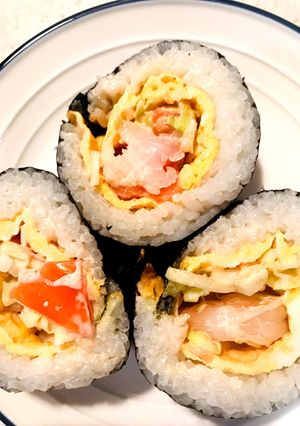 ★簡単に美味しく★海老とトマトのサラダ巻-レシピのメイン写真