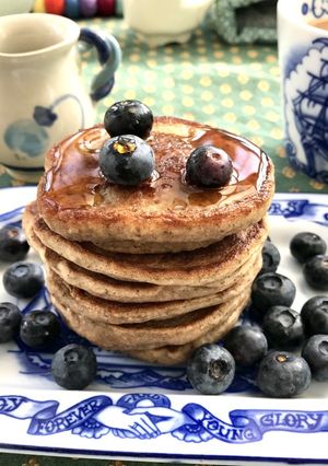ふんわりバナナとナッツのパンケーキ-レシピのメイン写真
