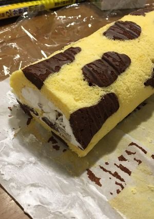 節分にピッタリ♪虎柄ロールケーキ-レシピのメイン写真