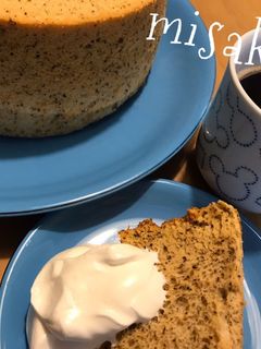 紅茶のシフォンケーキ☆練乳生クリーム添え-レシピのメイン写真