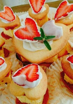 バレンタイン❤クッキーサンドチーズケーキ-レシピのメイン写真