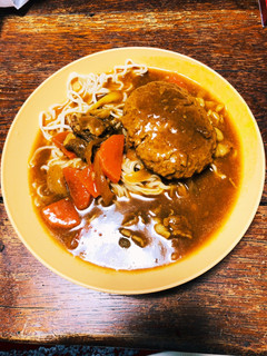簡単・残りのカレーからのラーメン-レシピのメイン写真