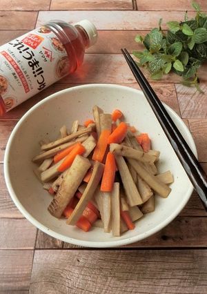 調味料1つ★きんぴらごぼう-レシピのメイン写真