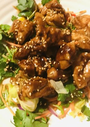 鶏もも肉のあまから赤味噌バター炒め-レシピのメイン写真