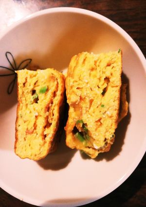 チーズ明太子の青菜卵焼き☆★-レシピのメイン写真