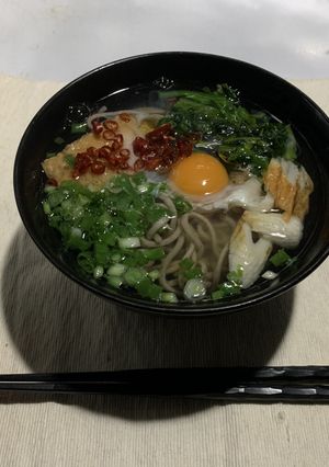 レンジで手軽におそば-レシピのメイン写真