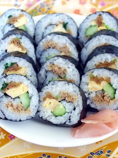 巻きすなしで巻き寿司 恵方巻きにも-レシピのメイン写真