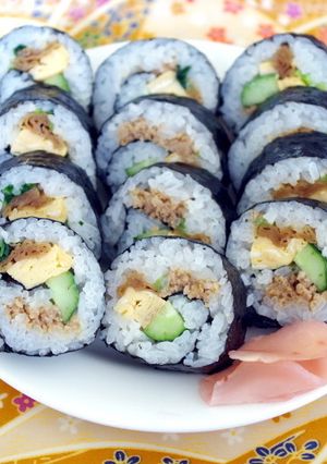 巻きすなしで巻き寿司 恵方巻きにも-レシピのメイン写真