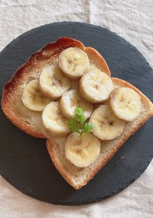バナナチーズトースト　-レシピのメイン写真