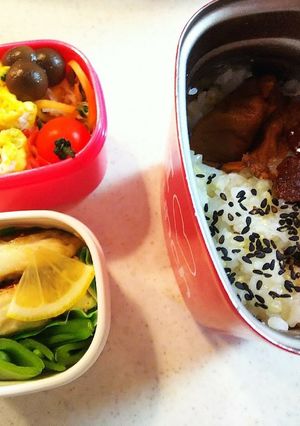 タンパク質多めお弁当㉖鯛の塩焼きとハム卵-レシピのメイン写真