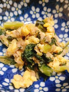 【病院】ツナと青菜炒め【給食】-レシピのメイン写真