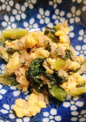 【病院】ツナと青菜炒め【給食】-レシピのメイン写真
